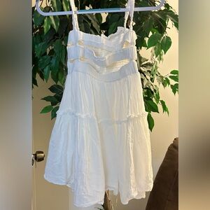 White mini dress🤍